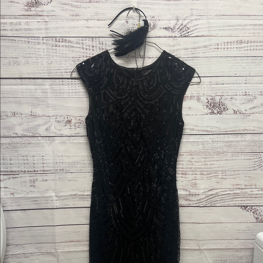 Gatsby Fringed and Beaded Party Dress